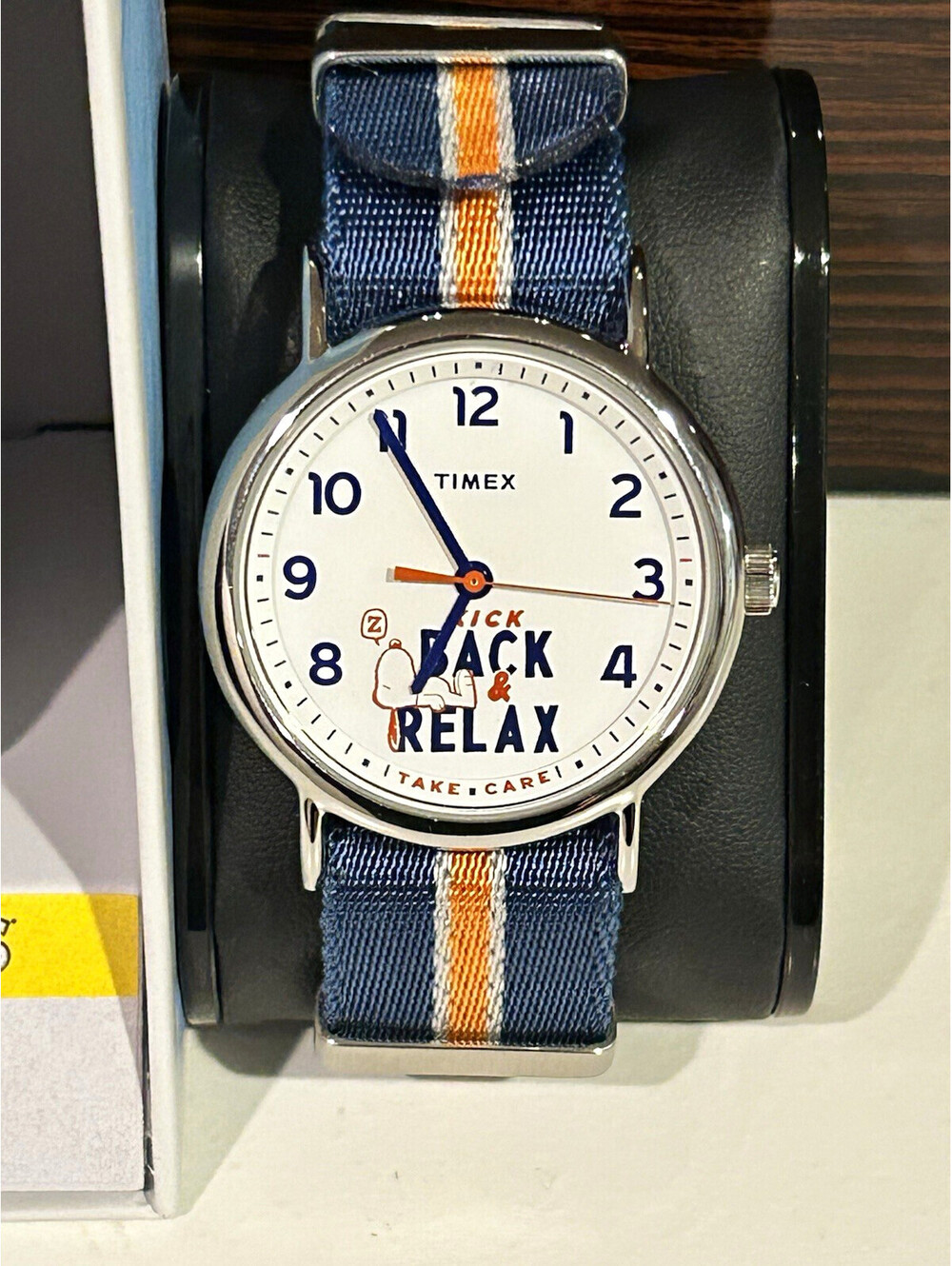 Timex x Peanuts Snoopy Analog Quartz INDIGLO Fabric Strap 30m Watch